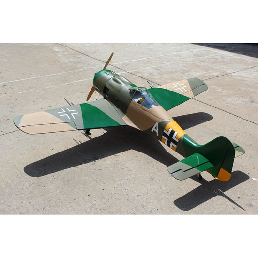 Focke-Wulf FW-190 80"wingspan 55cc, PU rubber wheels, Matt (included ER-150