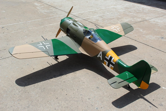 Focke-Wulf FW-190 80"wingspan 55cc, PU rubber wheels, Matt (included ER-150