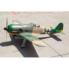 Focke-Wulf FW-190 80"wingspan 55cc, PU rubber wheels, Matt (included ER-150