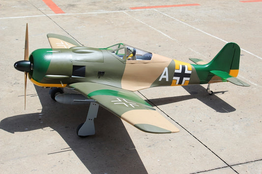 Focke-Wulf FW-190 80"wingspan 55cc, PU rubber wheels, Matt (included ER-150