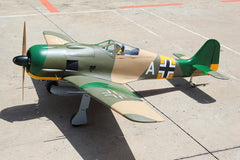 Focke-Wulf FW-190 80"wingspan 55cc, PU rubber wheels, Matt (included ER-150