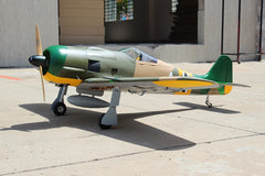Focke-Wulf FW-190 80"wingspan 55cc, PU rubber wheels, Matt (included ER-150