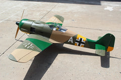 Focke-Wulf FW-190 80"wingspan 55cc, PU rubber wheels, Matt (included ER-150