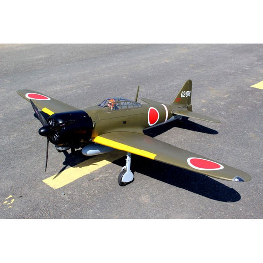 SEAGULL Giant Scale ZERO span 86in, 50-60cc w/Transparent 500m tank, Alloy Hub R