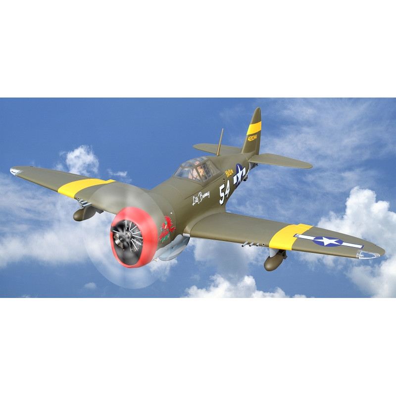 P-47D Little Bunny 55 Inch ARF 10cc Included Electric Retracts Matte Finish by