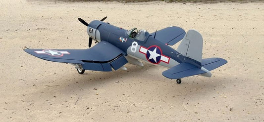 SEAGULL Giant Scale F4U Goodyear FG-1D 62cc ARF 87 Inch included Electric Retrac