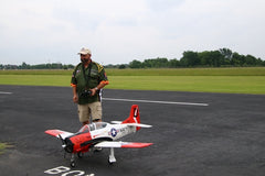 T-28 North America 86" wingspan, 35-60cc, including Rubber Wheels. plus Optional