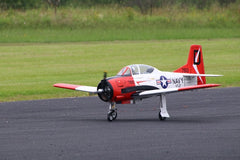 T-28 North America 86" wingspan, 35-60cc, including Rubber Wheels. plus Optional