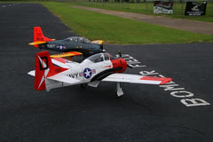 T-28 North America 86" wingspan, 35-60cc, including Rubber Wheels. plus Optional
