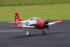 T-28 North America 86" wingspan, 35-60cc, including Rubber Wheels. plus Optional