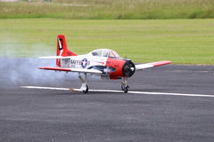 T-28 North America 86" wingspan, 35-60cc, including Rubber Wheels. plus Optional