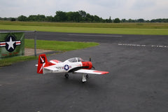 T-28 North America 86" wingspan, 35-60cc, including Rubber Wheels. plus Optional