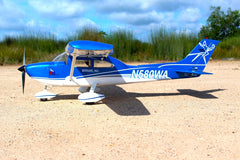 Plug-N-Play Cessna 182 Skylane 69" 70e Blue ( ECO 4120C KV500, 65 Lite ESC,