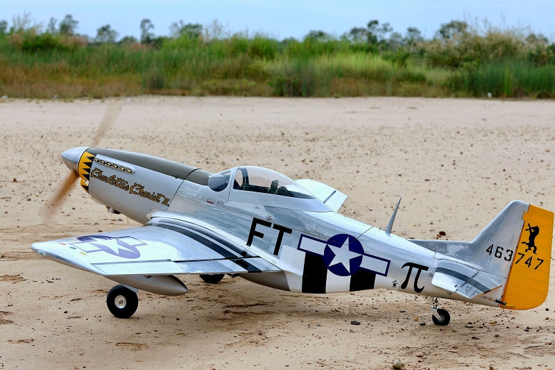 P-51D Charlotte’s Chariot II 71 inch ARF 35cc included full box of 3pcs Electric