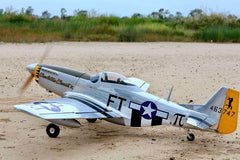 P-51D Charlotte’s Chariot II 71 inch ARF 35cc included full box of 3pcs Electric