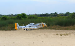 P-51D Charlotte’s Chariot II 71 inch ARF 35cc included full box of 3pcs Electric