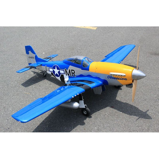 Obsession North American Aviation P-51D 71 Inch ARF 35cc included full box of