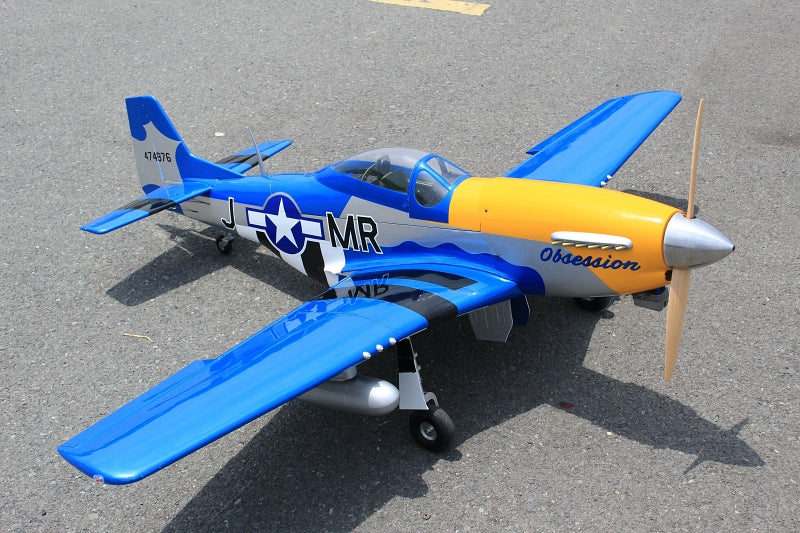 Obsession North American Aviation P-51D 71 Inch ARF 35cc included full box of