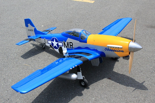 Obsession North American Aviation P-51D 71 Inch ARF 35cc included full box of