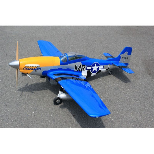 Obsession North American Aviation P-51D 71 Inch ARF 35cc included full box of