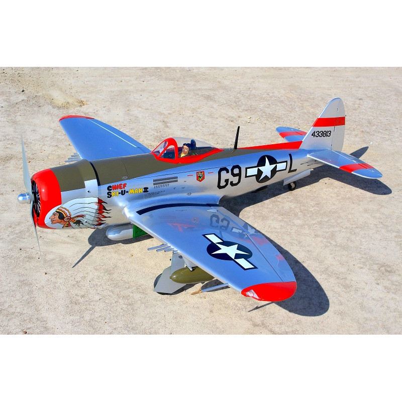 P-47D Chief Ski-U-Mah II ARF 70 inch, 35cc without retracts New October 2024 by