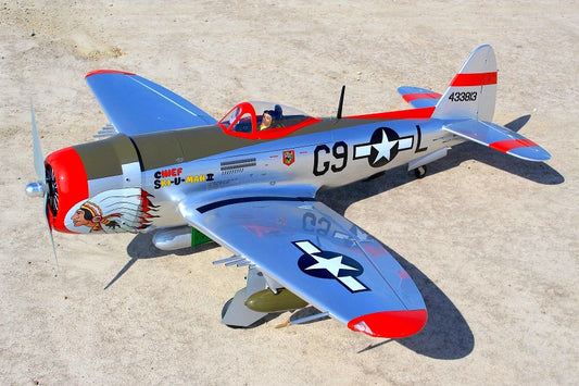 P-47D Chief Ski-U-Mah II ARF 70 inch, 35cc without retracts New October 2024 by