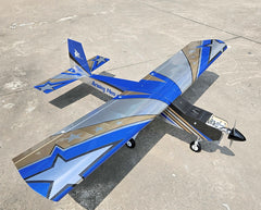 Arising Star Neo 74 Inch Wingspan ARF 20cc Blue/Silver NEW 2025 by Seagull