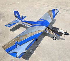 Arising Star Neo 74 Inch Wingspan ARF 20cc Blue/Silver NEW 2025 by Seagull