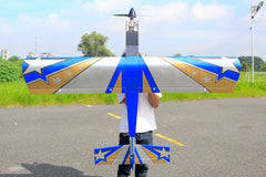Arising Star Neo 74 Inch Wingspan ARF 20cc Blue/Silver NEW 2025 by Seagull