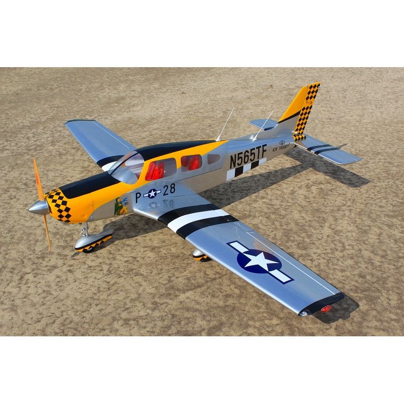 Piper Cherokee PA-28 Mustang Tribute ARF 87 Inch ARF 35cc NEW 2026 by Seagull