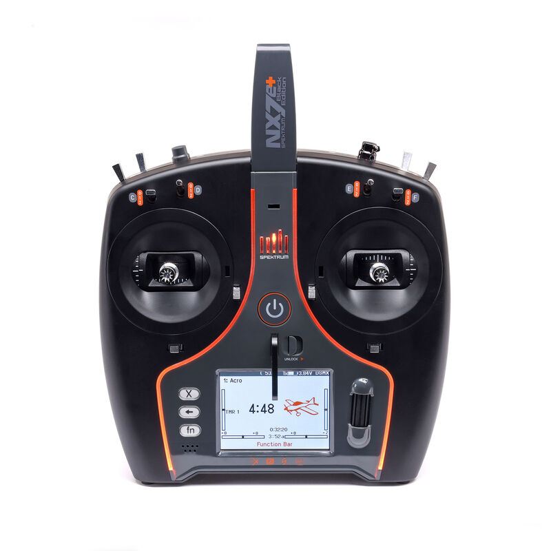NX7e+ 14-Channel DSMX Transmitter Only, Black Edition by Spektrum
