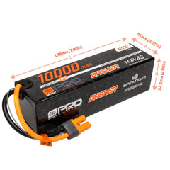 10000mAh 4S 14.8V Smart Pro Basher LiPo Battery, 120C IC5 by Spektrum