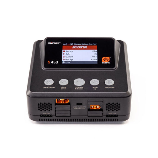 S450 G2 AC/DC Smart Charger 4x50W IC2, IC3, IC5 Selectable by Spektrum