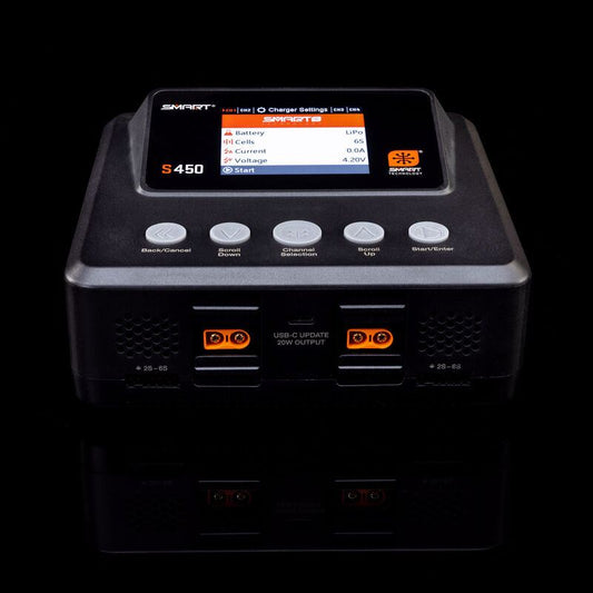 S450 G2 AC/DC Smart Charger 4x50W IC2, IC3, IC5 Selectable by Spektrum