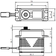 Savox Direct Power 3S Standard Size Water Proof Brushless Servo 75kg 0.11sec @