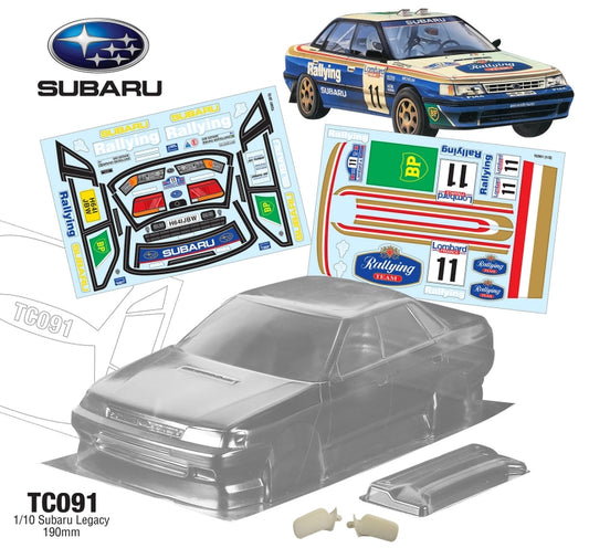 Subaru Legacy Rally 190mm Rallying/Rothmans Decal Sheet