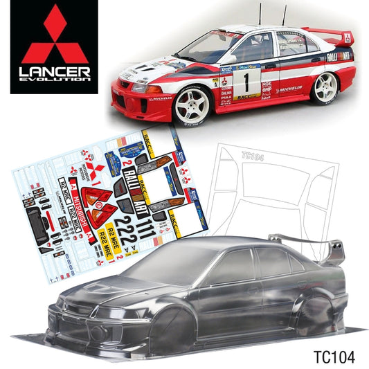 1/10 Mitsubishi LANCER EVOLUTION V WRC 190mm Ralliart Decal Sheet