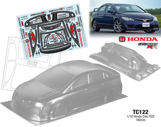 1/10 Honda Civic FD2, 190mm by Team C