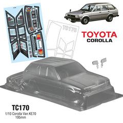 1/10 DX Corolla KE70 Van/Station Wagon 195mm by Team C