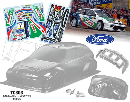 1/10 Ford Focus WRC 2003, 190mm Castrol Decal
