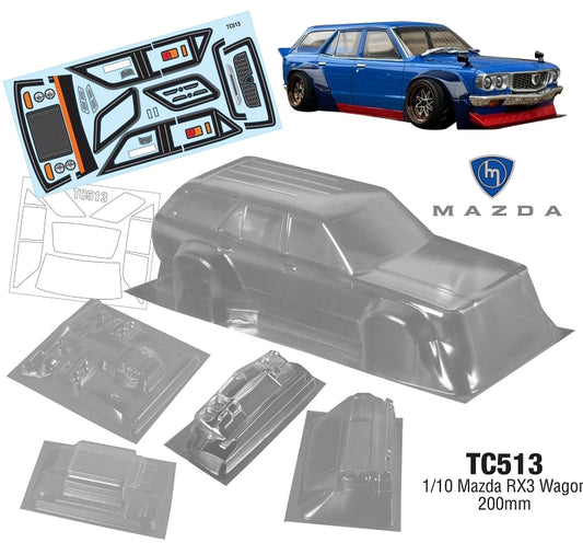 1/10 MAZDA RX3 WAGON 200MM Wide by Team C