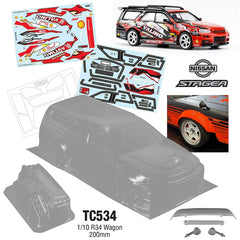 1/10 R34 Stagea Wagon, 200mm Wide by Team C