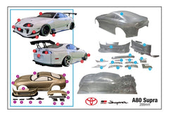1/10 A80 Supra, 200mm by Team C