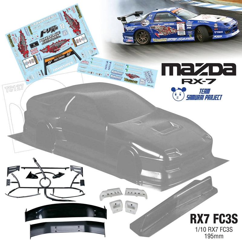 1/10 Mazda RX7 FC3S 195mm by Team C