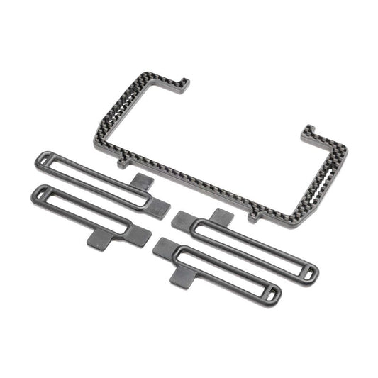 Battery Mount Set, Carbon: 22X by TLR