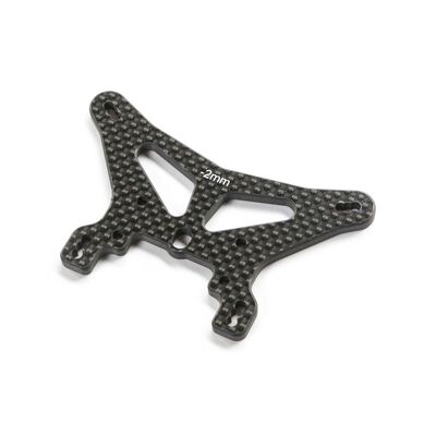 Carbon Rear Shock Tower, -2mm: 22X-4 2.0 by TLR