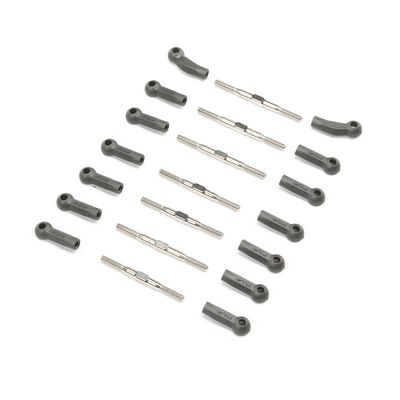 HD Turnbuckle Kit Titanium: 22X-4 2.0 by TLR