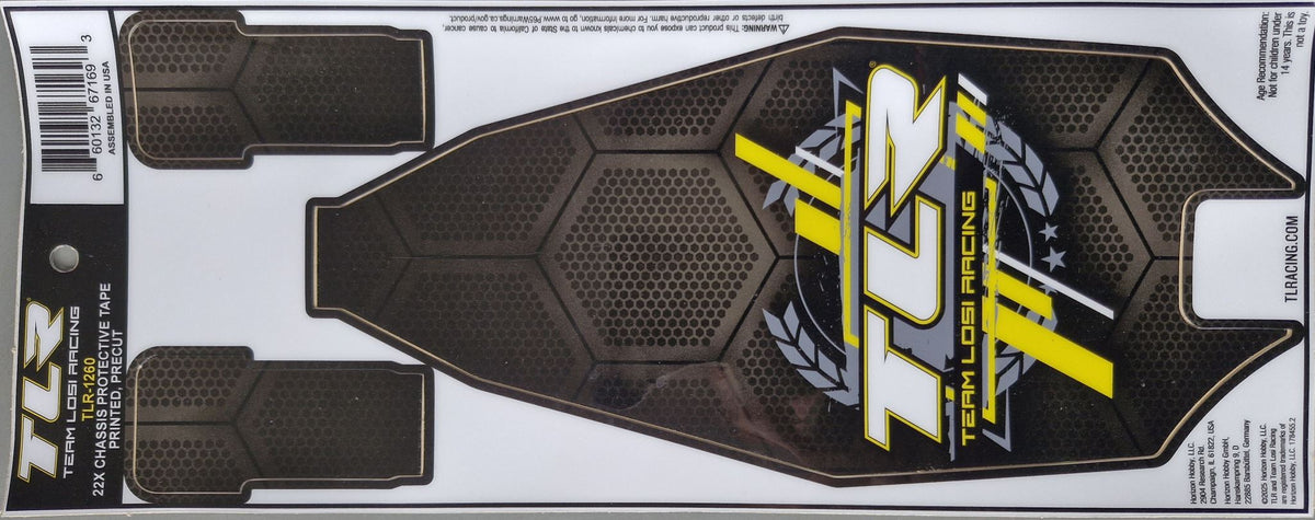 22X-4 2.0 Chassis Protective Tape, Printed, Precut by TLR