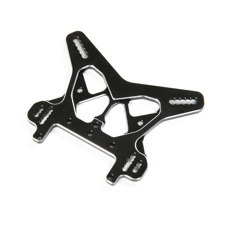 "Rear Shock Twr, BLK, Alum: 8X8X" by TLR