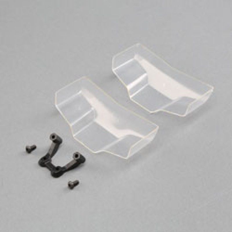 Low Front Wing, Clear, with Mount (2) by TLR
